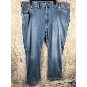 Carhartt Mens 46x32 Relaxed Fit Blue Denim Jeans Workwear Heavy Duty Carpenter